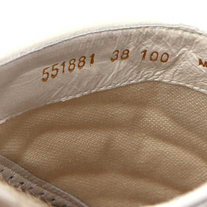 Gucci Nappa Matelasse GG Marmont Espadrille Slippers 38 Great White 9 of 10