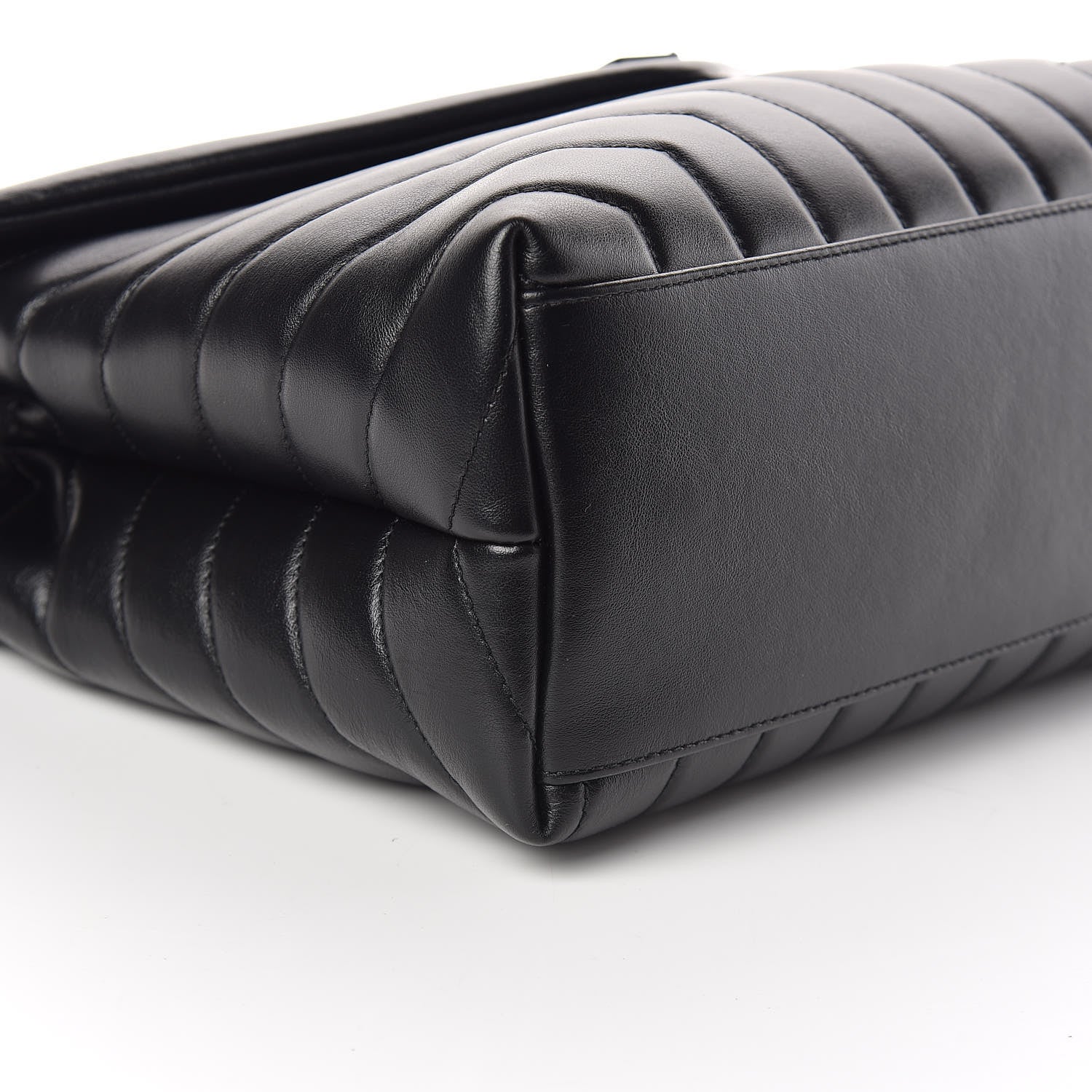 Saint Laurent Calfskin Y Quilted Monogram Medium Loulou Chain Satchel Black 9 of 10