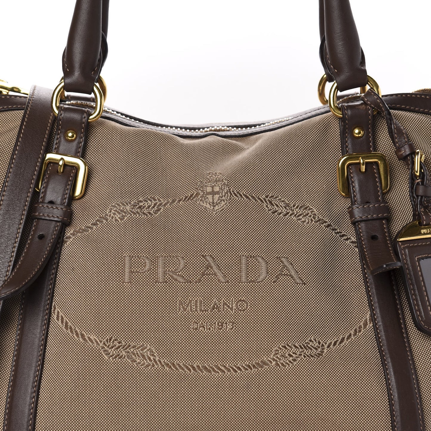 Jacquard Logo Tote Corda Bruciato