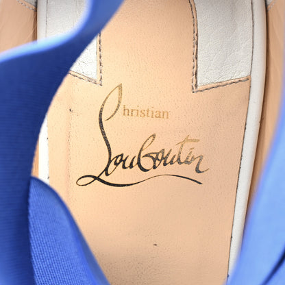 Christian Louboutin Calfskin Patrouiagoma 100 Platform Sandals 41 Blue 8 of 10
