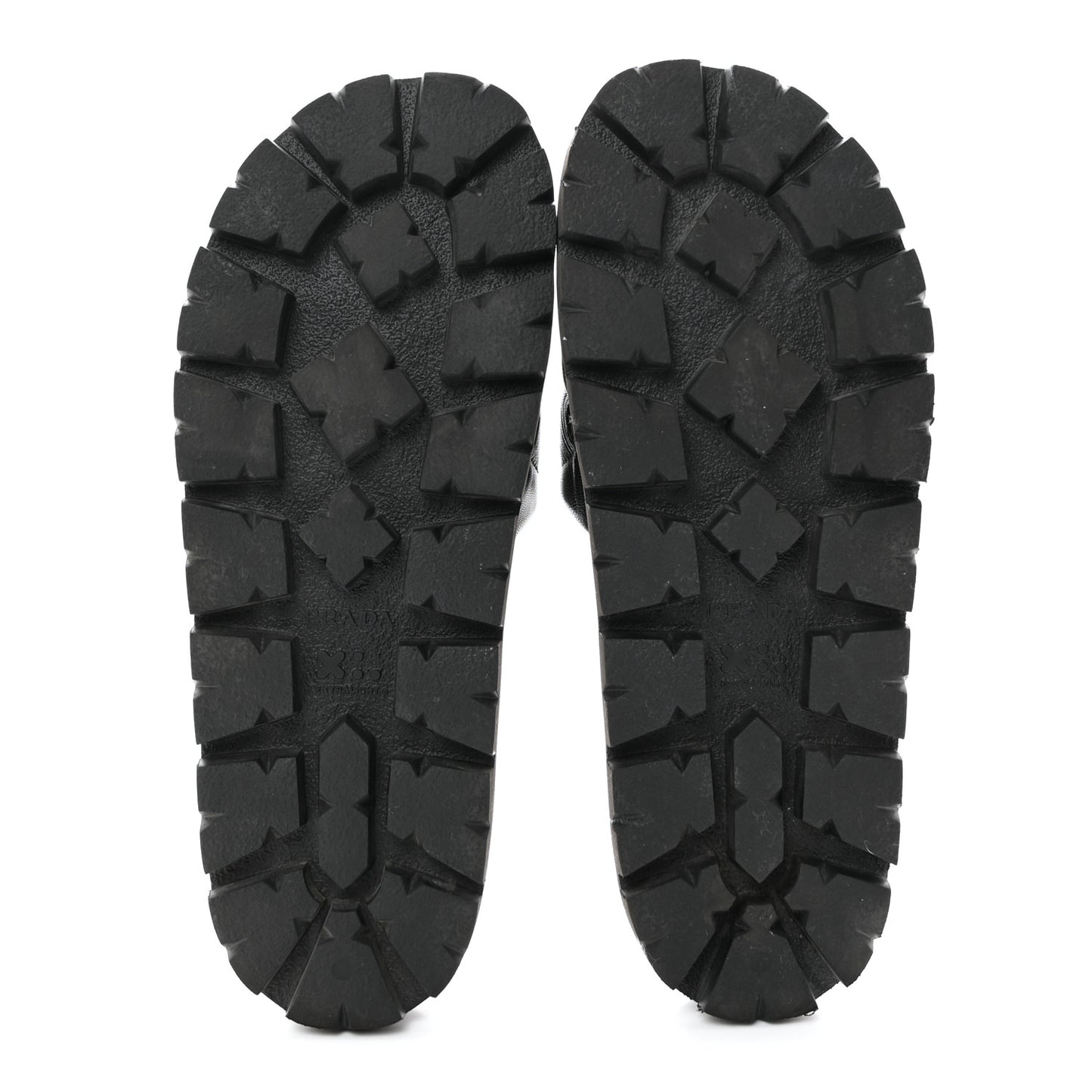 Nappa Logo Quilted Slide Sandals 39 Black