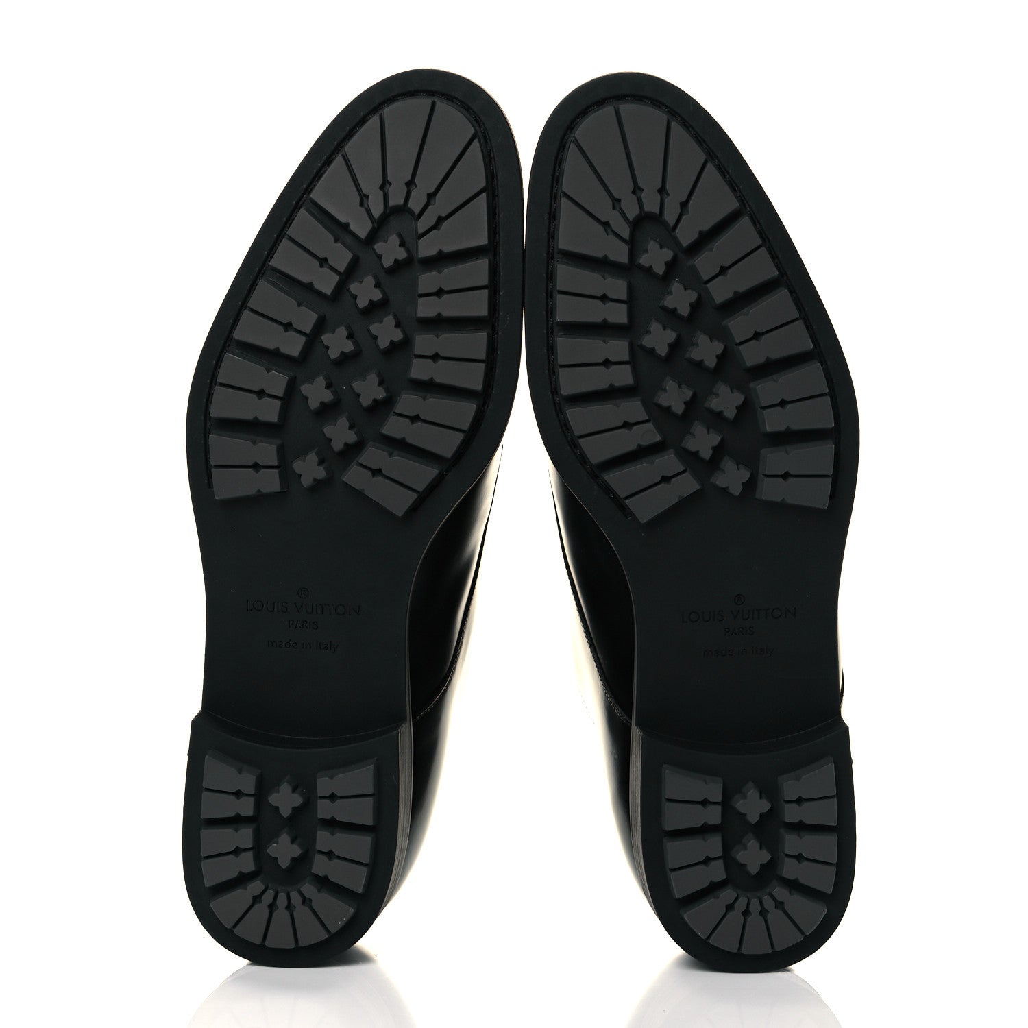 Louis Vuitton Calfskin Mens Derby LV Harness Shoes 7.5 Black 5 of 10