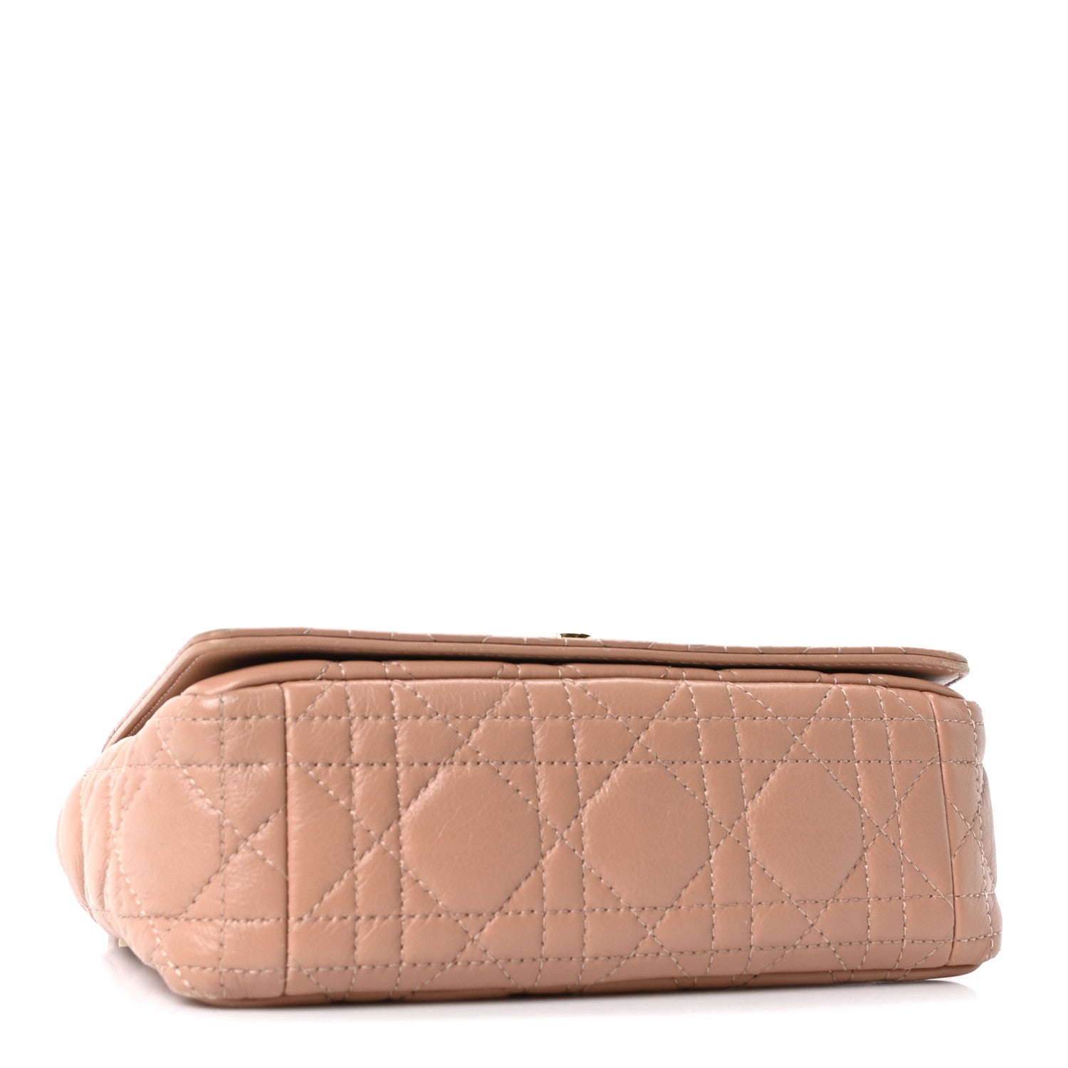 Christian Dior Calfskin Cannage Small Caro Bag Rose De Vents 4 of 10
