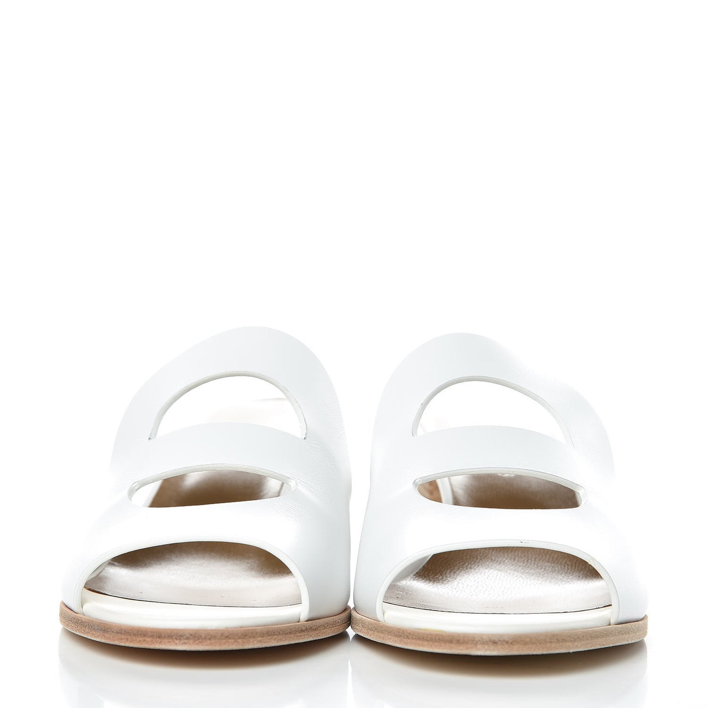 Calfskin Mona Sandals 37 White