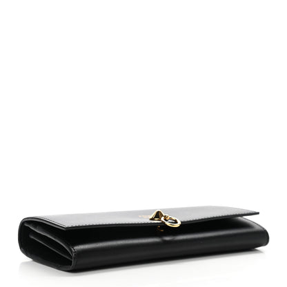 Fendi Vitello Liberty Century Lucido By The Way Continental Wallet Black 4 of 8