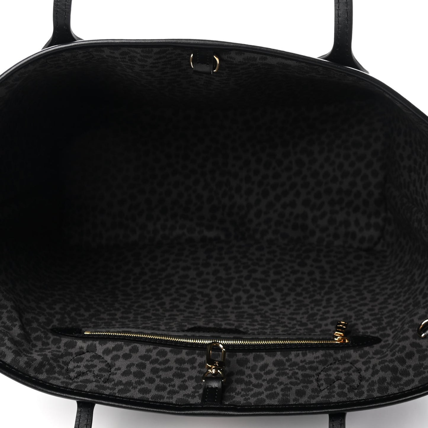 Monogram Giant Wild At Heart Neverfull MM Black