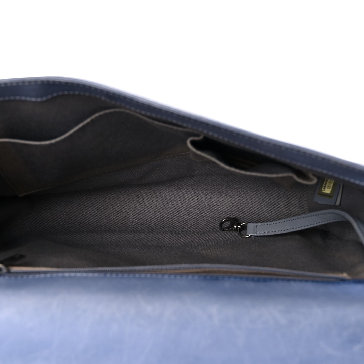 Lambskin Quilted Large Boy Flap Light Blue