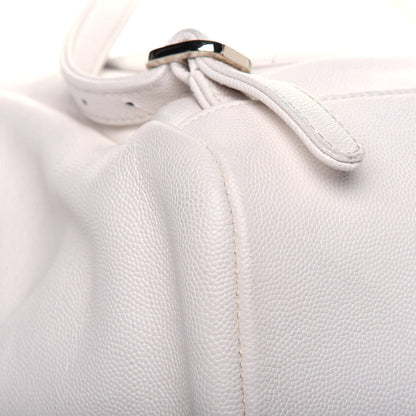 Chanel Caviar Quilted Business Affinity Backpack White 12 of 17