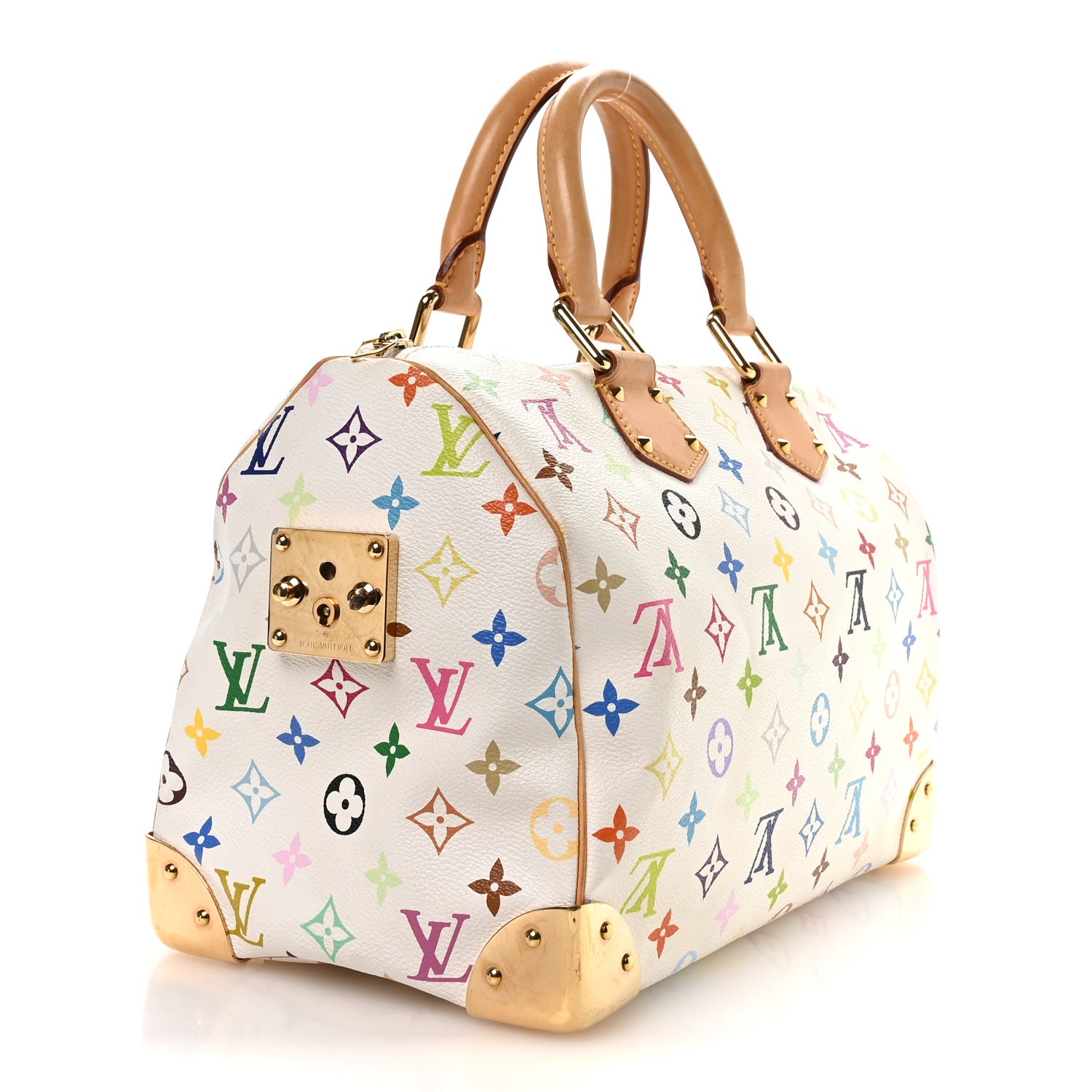 Louis Vuitton Monogram Multicolor Speedy 30 White 3 of 11