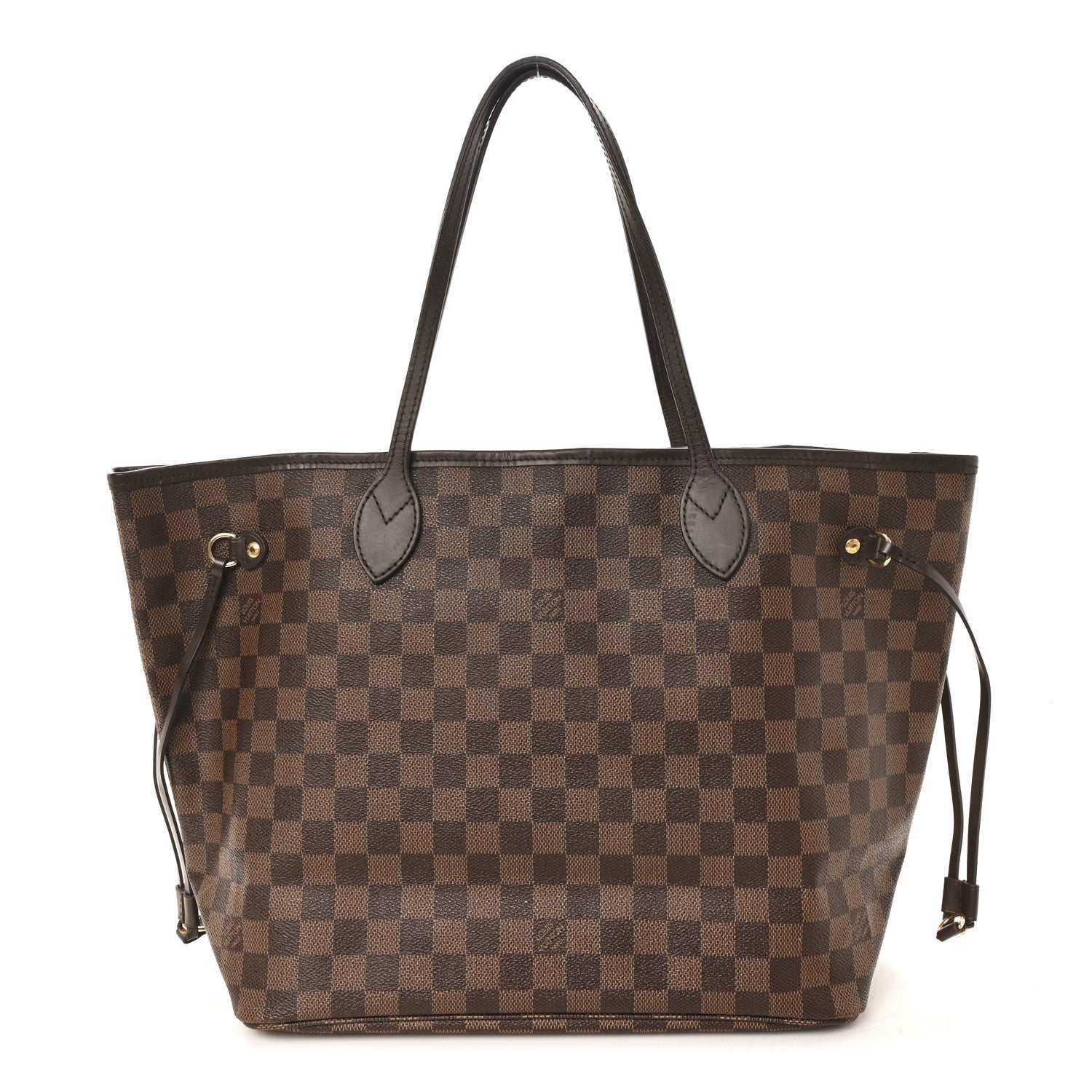 Louis Vuitton Damier Ebene Neo Neverfull MM Rose Ballerine 1 of 12