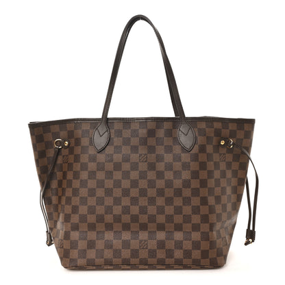 Louis Vuitton Damier Ebene Neo Neverfull MM Rose Ballerine 1 of 12