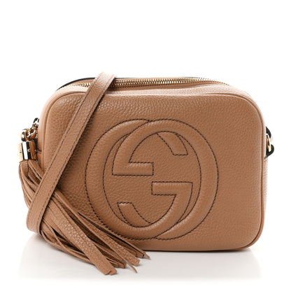 Gucci Pebbled Calfskin Small Soho Disco Bag Camelia 1 of 10