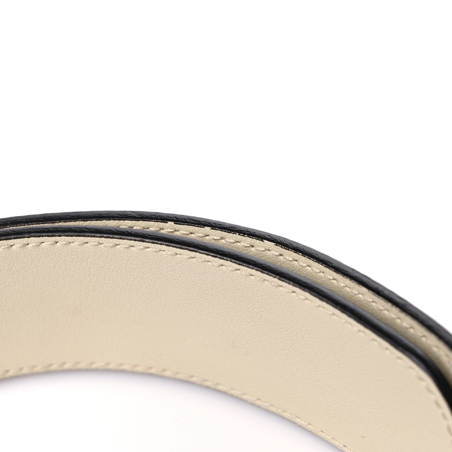 Gucci Calfskin Crystal Double G 40mm Belt 80 32 White Multicolor 7 of 8