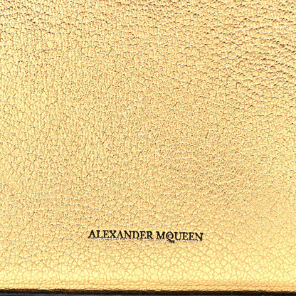 Alexander McQueen Metallic Fine Grain Goatskin Box Shoulder Bag 19 Gold 7 of 9