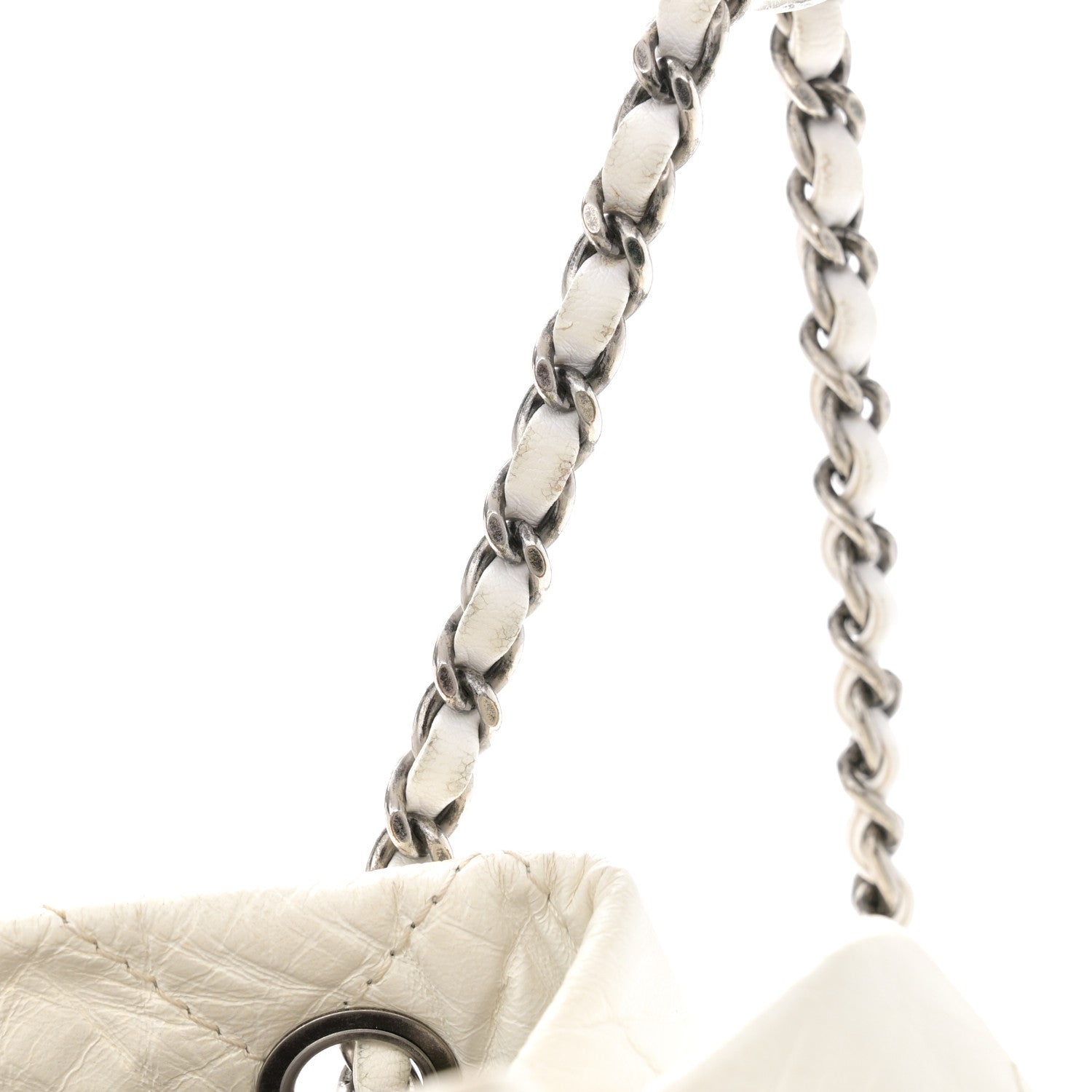 Chanel Aged Calfskin Quilted Small Gabrielle Backpack White 16 of 16