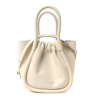 Proenza Schouler Calfskin XS Ruched Tote Ivory 1 of 10