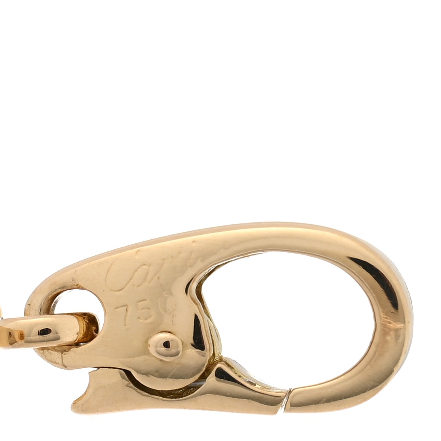 18K Yellow Gold Logo Charm