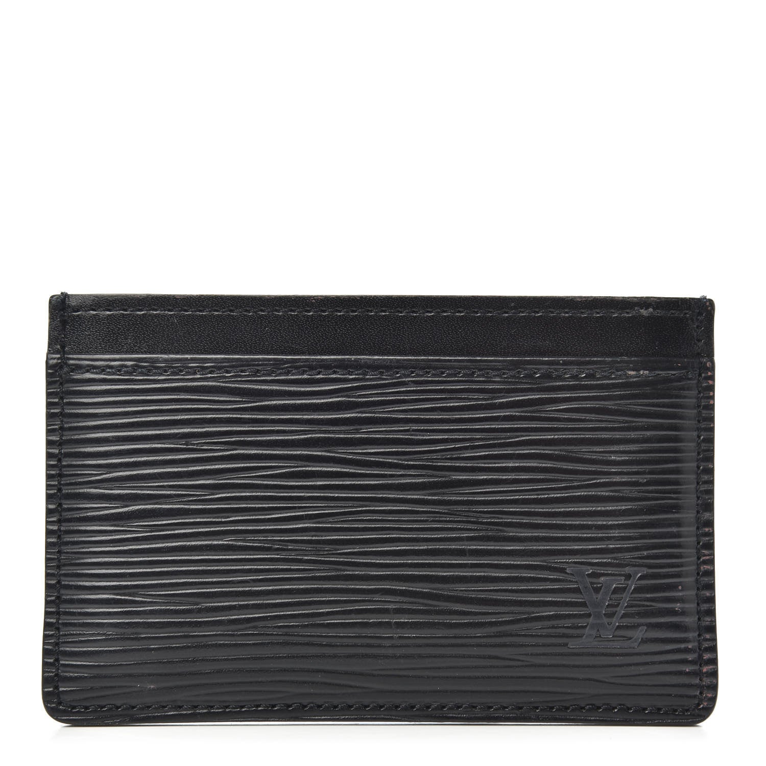 Louis Vuitton Epi Card Holder Black 1 of 7