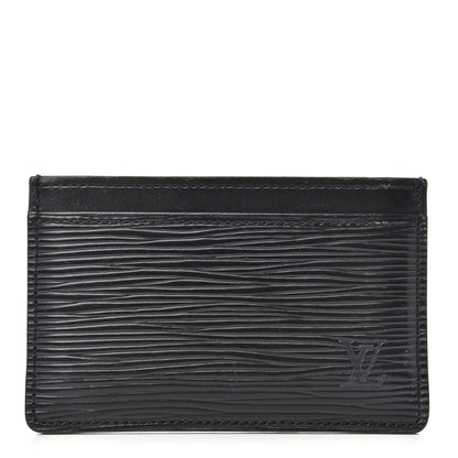 Louis Vuitton Epi Card Holder Black 1 of 7