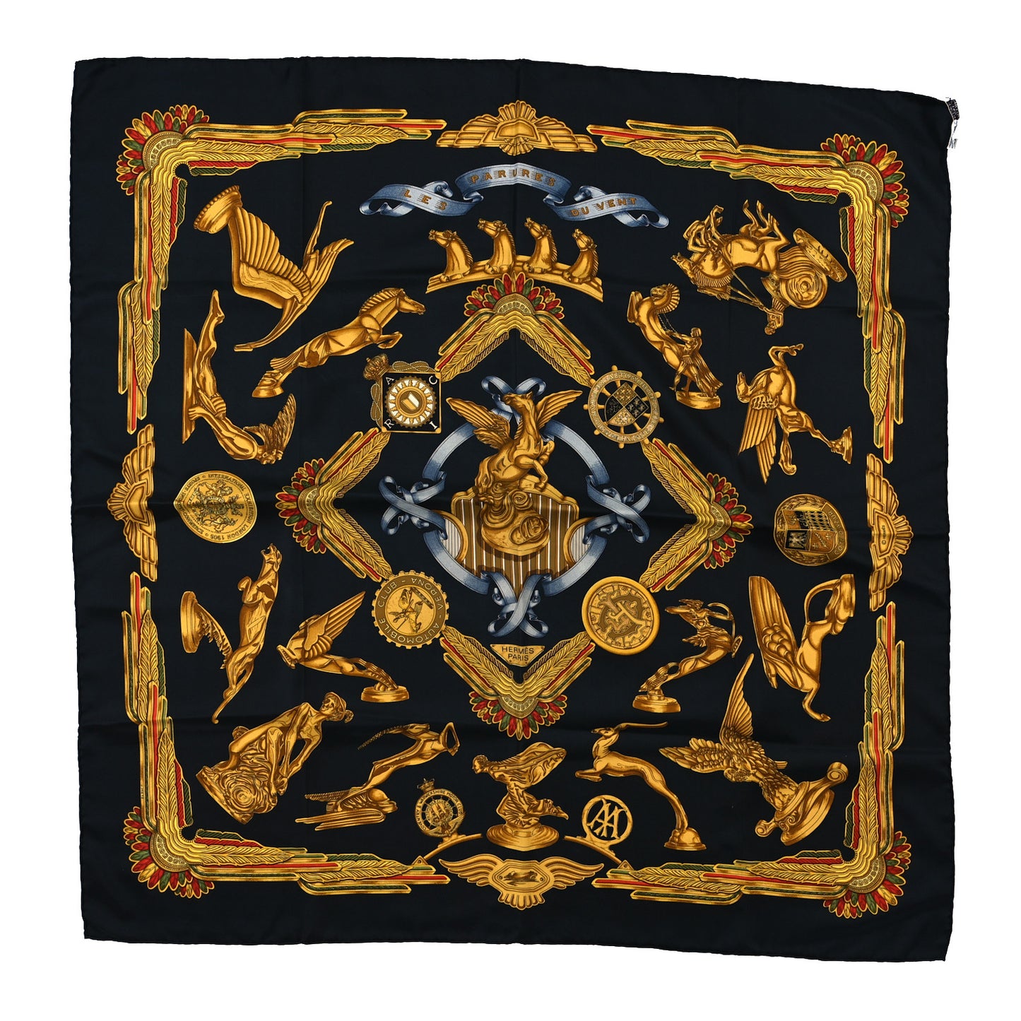 Silk Les Parures Du Vent Scarf 90 Black