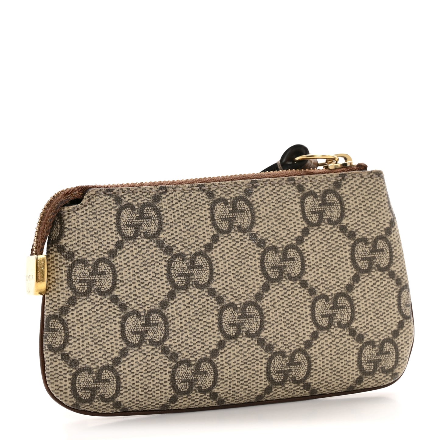 GG Supreme Monogram Key Case Brown