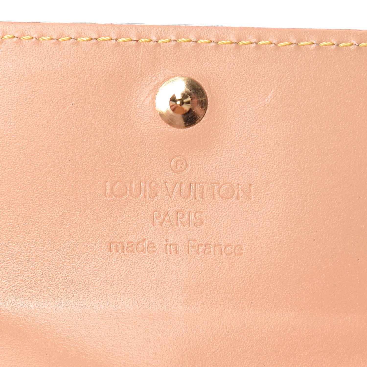 Louis Vuitton Monogram Cherry Blossom Porte-Monnaie Plat Coin Purse Red 6 of 7