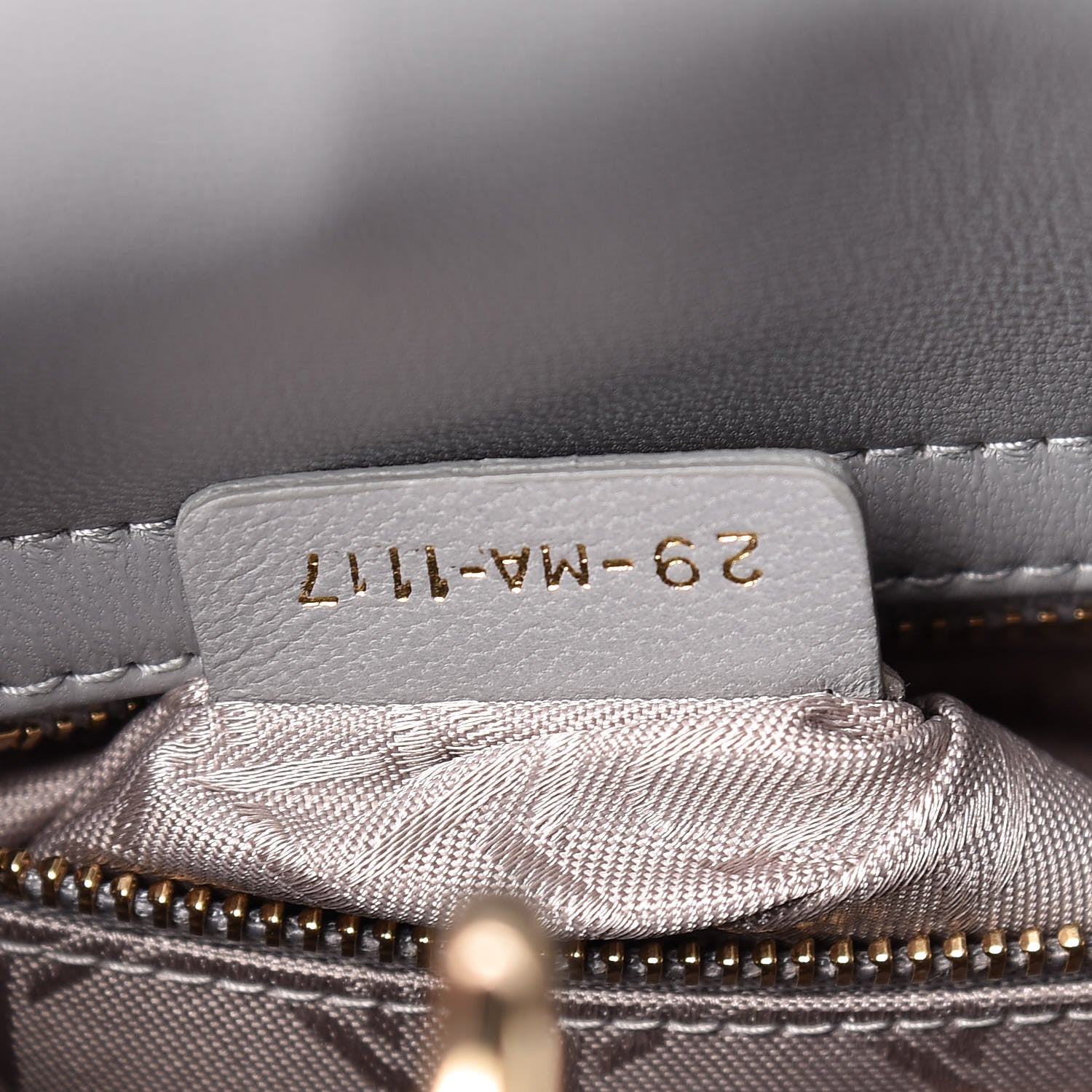 Christian Dior Lambskin Cannage Small My Lady Dior Gris 7 of 12