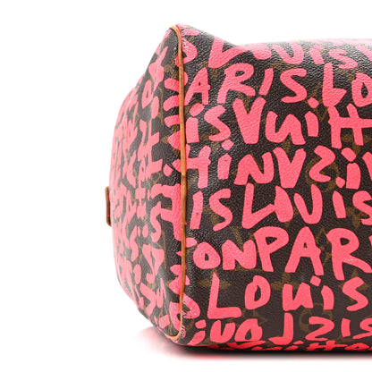 Louis Vuitton Monogram Graffiti Speedy 30 Fuchsia 8 of 9