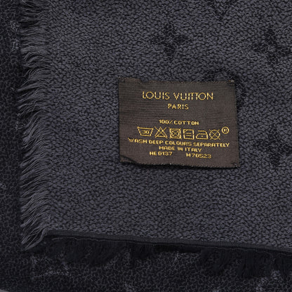 Louis Vuitton Cotton Monogram Shawl Gray 3 of 5