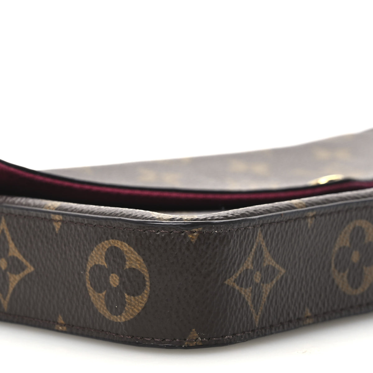 Louis Vuitton Monogram Pochette Felicie Chain Wallet Fuchsia 10 of 11