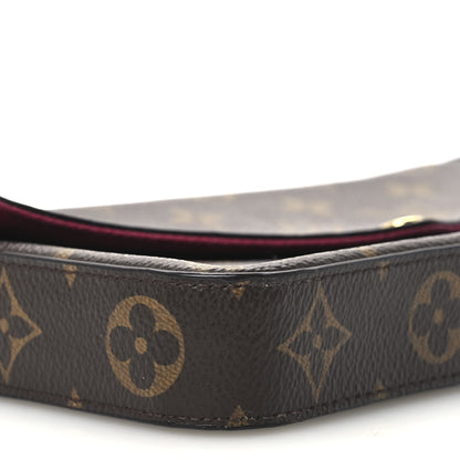 Louis Vuitton Monogram Pochette Felicie Chain Wallet Fuchsia 10 of 11