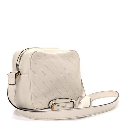 Gucci Sakai Be Green Calfskin Diagonal Stitched Small Blondie Shoulder Bag Mystic White 3 of 12