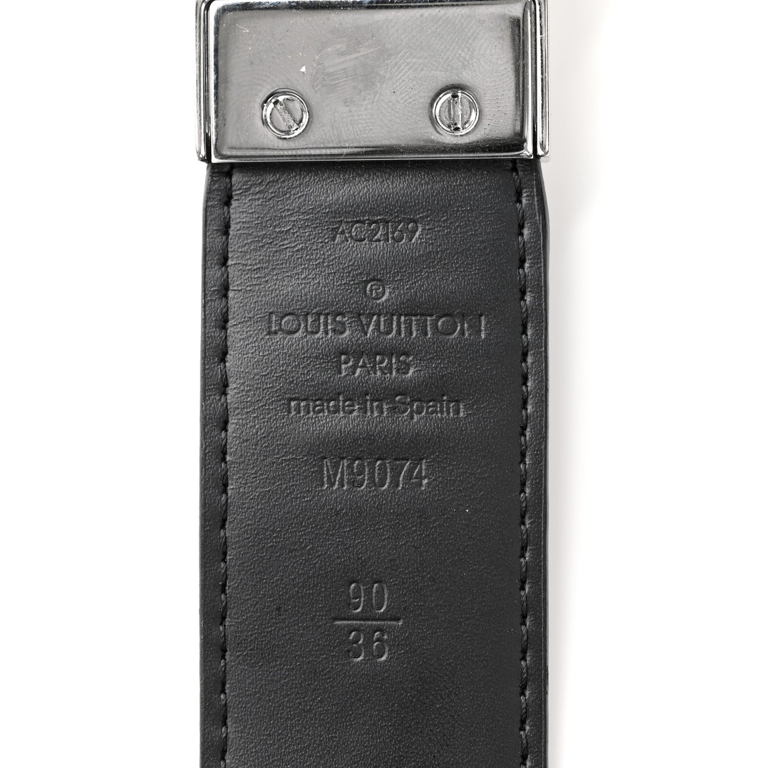 Louis Vuitton Damier Graphite Belt 3 of 6