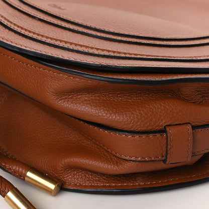 Chloe Calfskin Medium Marcie Round Crossbody Bag Tan 9 of 9