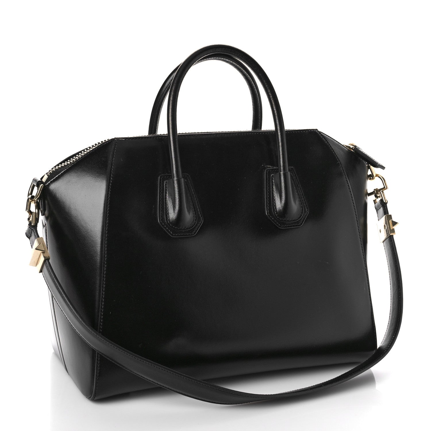 Givenchy Shiny Lord Calfskin Medium Antigona Black 3 of 14