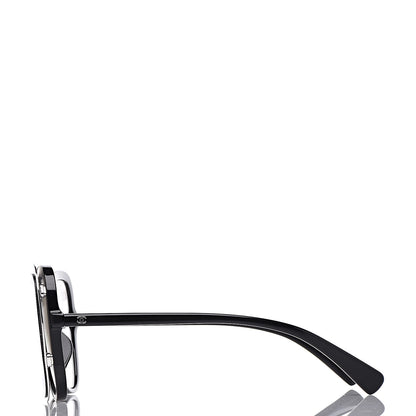 Chanel Clip On Sunglasses 71231A Black Mirror Grey 5 of 11