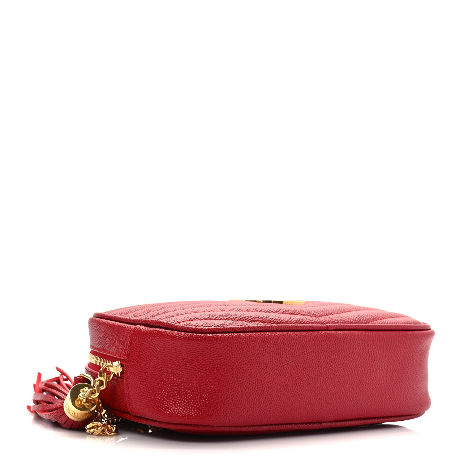 Saint Laurent Grain De Poudre Matelasse Monogram Mini Lou Camera Bag Eros Red 4 of 9