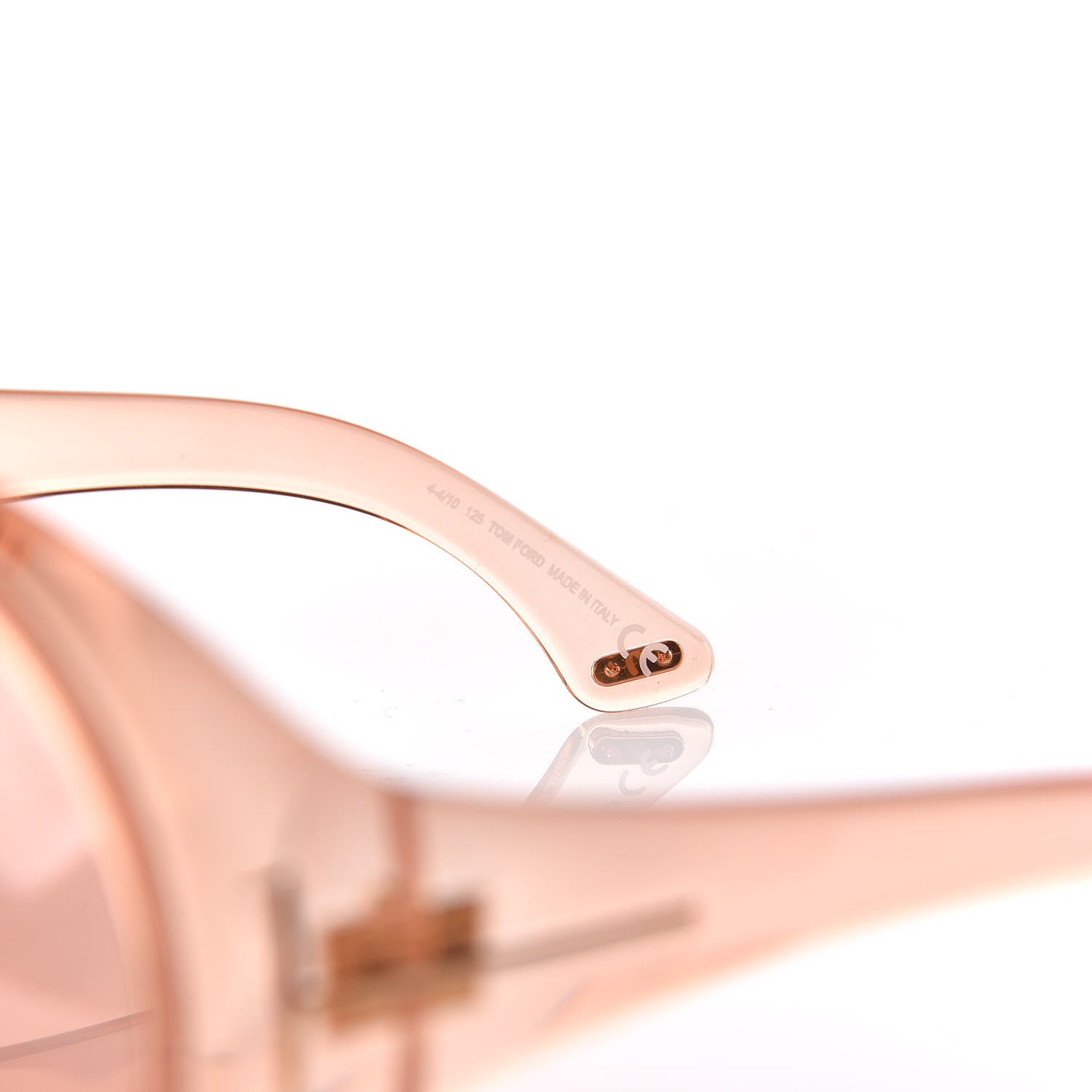 Tom Ford Ali Oversized Round Sunglasses TF0221 Peach Pink 6 of 7