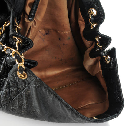 Chanel Vinyl Rock and Chain XL Flap Black 5 of 8