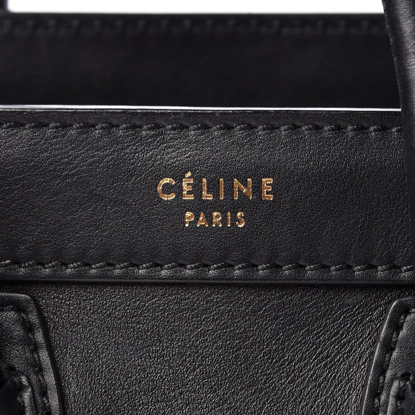 Smooth Calfskin Nano Luggage Black