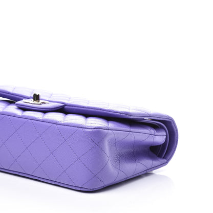 Chanel Caviar Quilted Medium Double Flap Purple 8 of 10