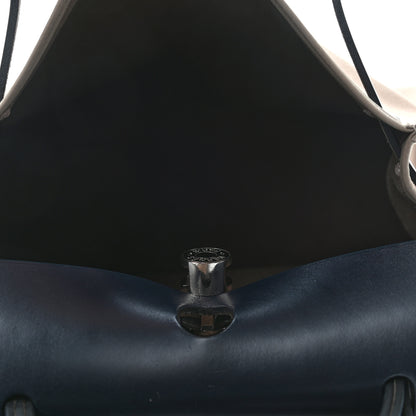 Hermes Vache Hunter Toile Herbag Zip 31 PM Etoupe Bleu Indigo 4 of 4