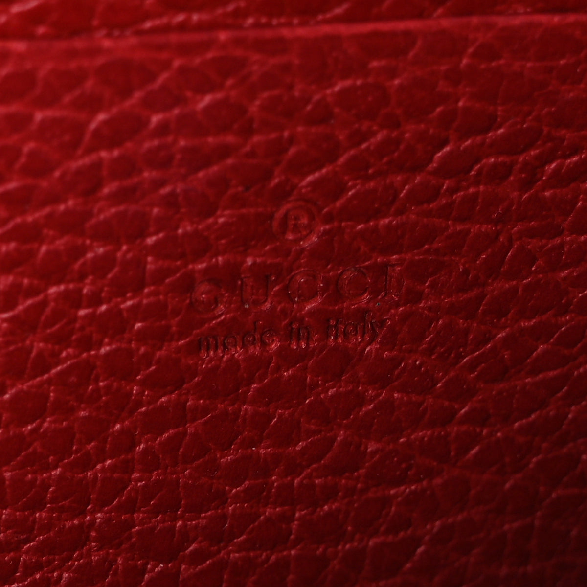 Calfskin Mini Dionysus Chain Wallet Hibiscus Red