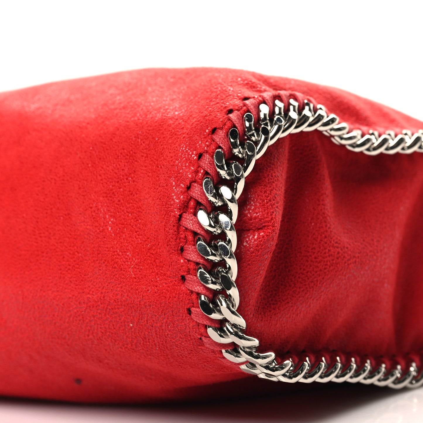 Shaggy Deer Small Falabella Tote Red