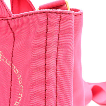 Prada Canapa Small Logo Tote Peonia 11 of 11