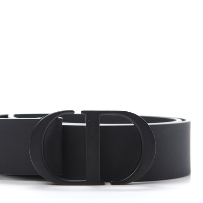 Christian Dior Ultra Matte Calfskin 35mm Montaigne Belt 80 Black 7 of 8