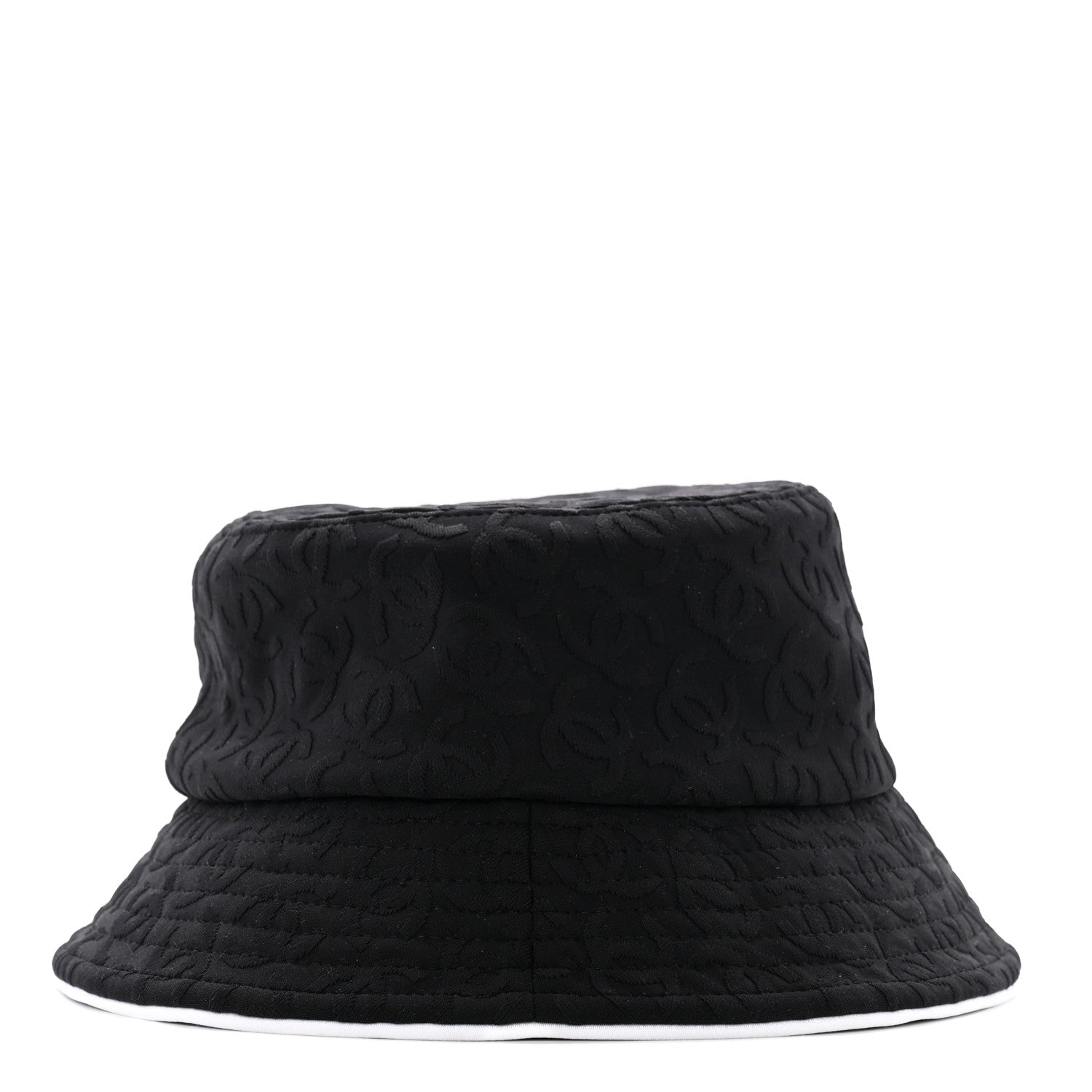 Chanel Mixed Fibers CC Bucket Hat M Black White 5 of 8