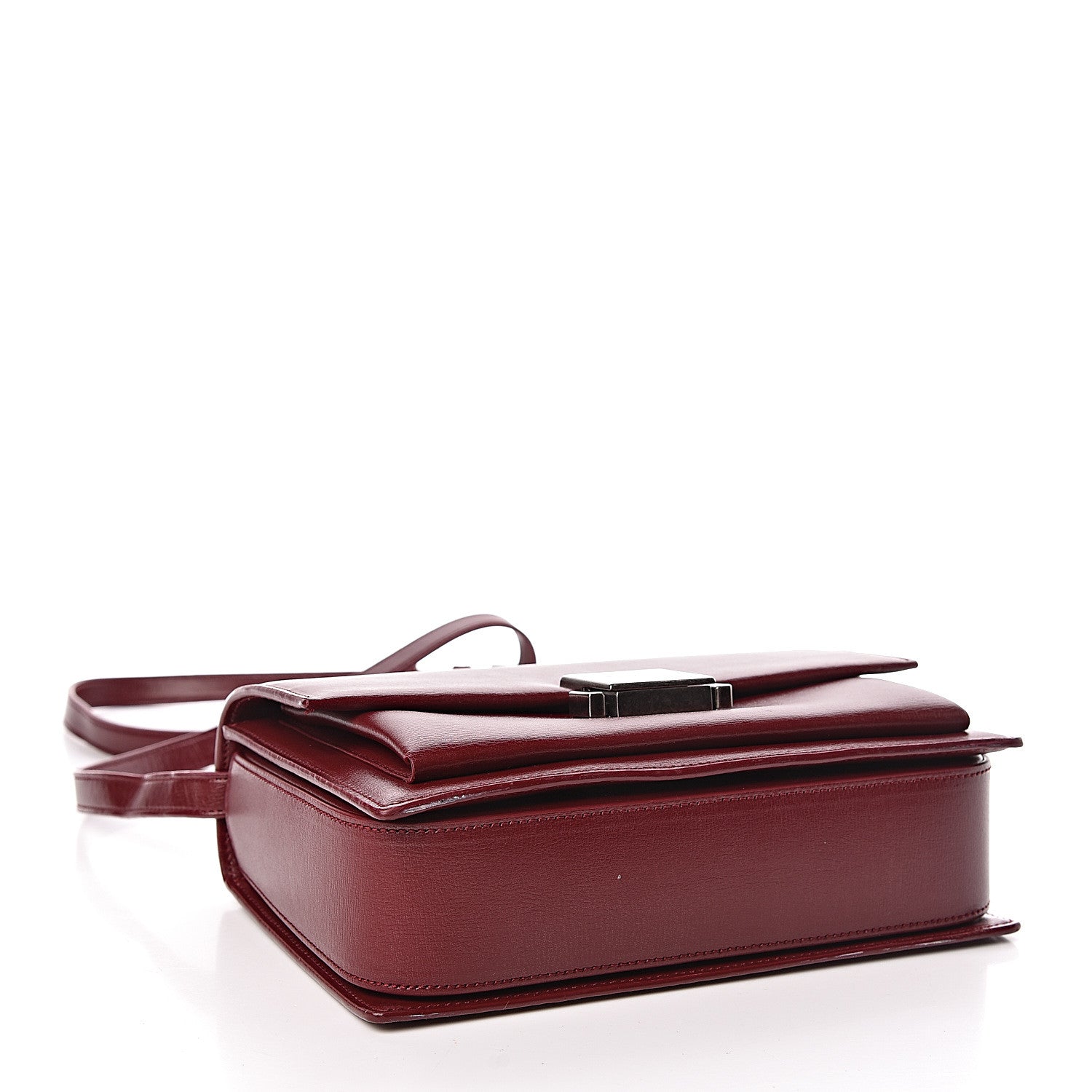 Saint Laurent Calfskin Medium Bellechasse Satchel Palissandre 5 of 12
