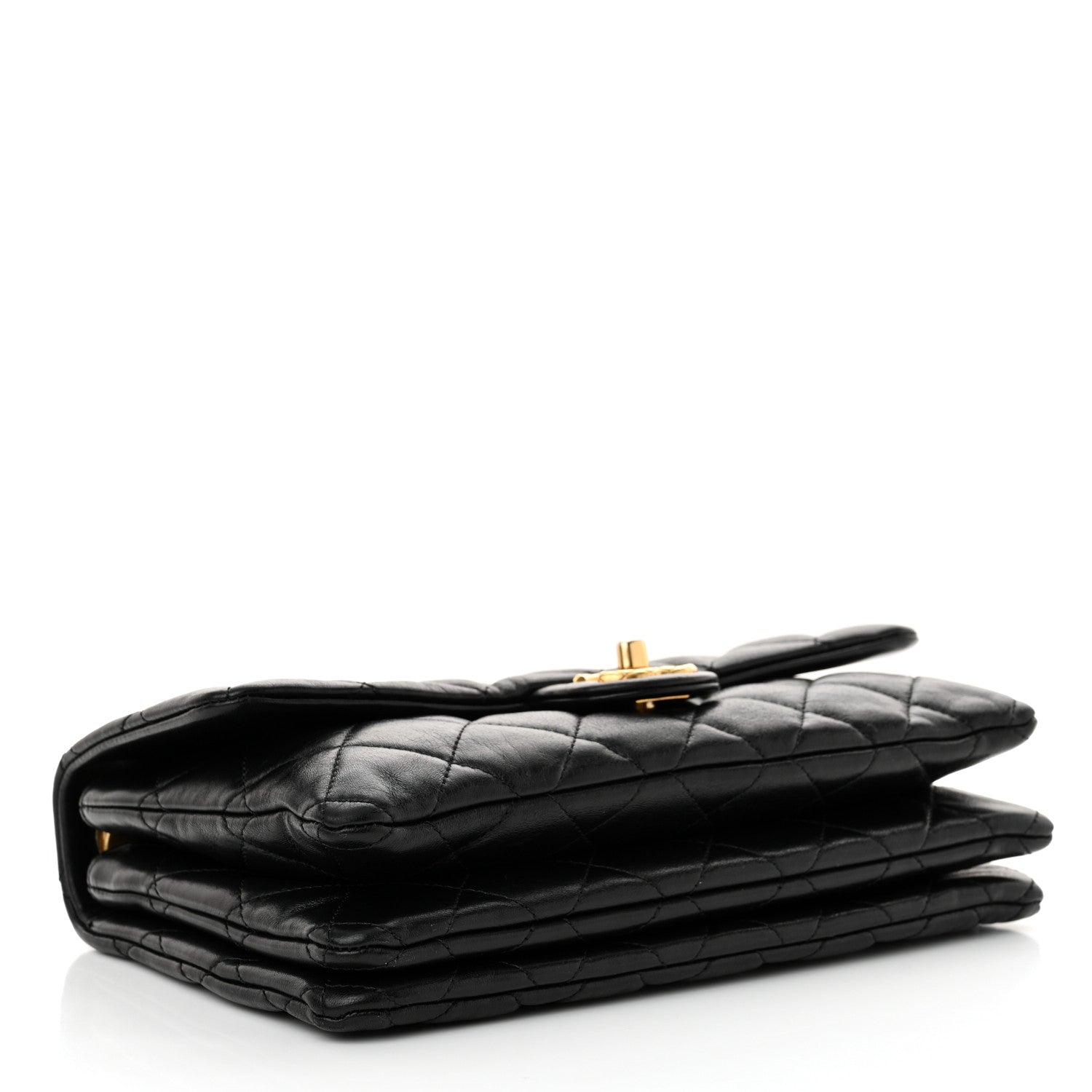 Chanel Lambskin Quilted Medium Pillow Crush Flap Bag Black 4 of 13