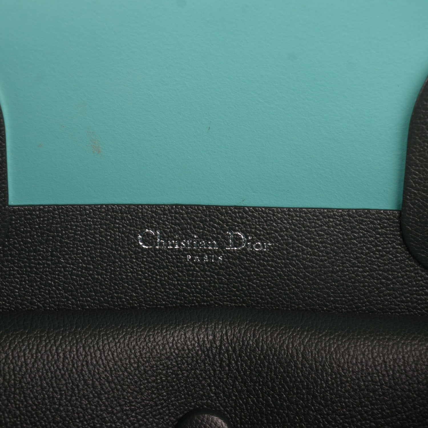 Christian Dior Supple Grained Calfskin Large Open Bar Tote Green 6 of 7